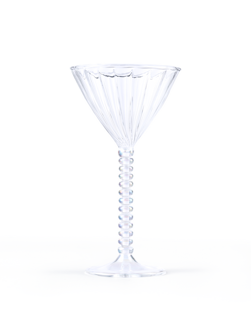 Crystal Crush Beads Tall Glass Set of 2
